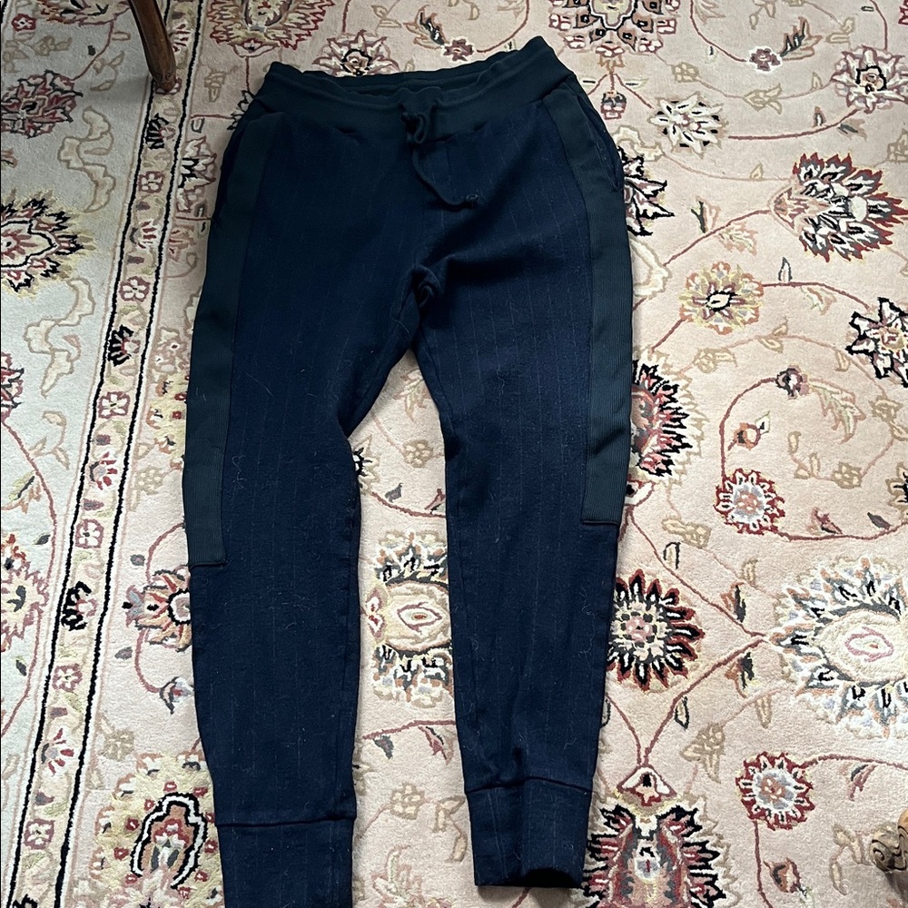 Dries Van Noten navy , black wool  Joggers